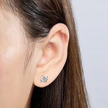 画像をギャラリービューアに読み込む, Real 1 Carat D Color Moissanite Diamond stud earrings women 925 Sterling Silver Sparkling Earring