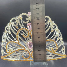 Cargar imagen en el visor de la galería, Luxury Tiaras Crown Headband Women Rhinestone Diadem Wedding Hair Jewelry y102
