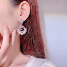 Carica l&#39;immagine nel visualizzatore di Gallery, Charms French Retro White Pearl Hoops Earrings for Women Fashion Piercing Jewelry x22