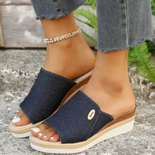 画像をギャラリービューアに読み込む, Women&#39;s High Heels Slippers 2024 New Summer Beach Platform Wedge Sandals Female Fashion Outdoor Ladies Slides Sandalias Mujer