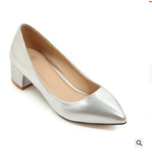 画像をギャラリービューアに読み込む, Office High Heels Slip On Shoes For Women Pointed Toe Stilettos De Mujer Gold Silver Larger Size 46 47 45