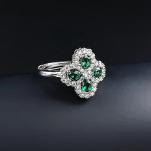 Laden Sie das Bild in den Galerie-Viewer, Four-leaf Clover Fashion Ring for Women Valentine&#39;s Day Gift Jewelry n09