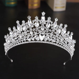 Luxury Crystal Wedding Headpiece Rhinestone Crown Hair Accessories bc22 - www.eufashionbags.com