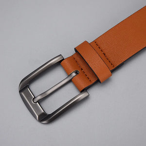 Fashion Men PU Leather Designer Belts Luxury Pin Buckle Waist Strap Brown Belt