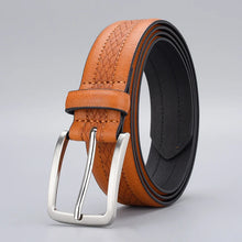 Carica l&#39;immagine nel visualizzatore di Gallery, Classic Vintage Emboss Pu Leather Belts For Men Brand Waist Male Strap Belt