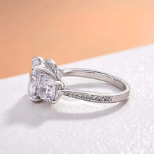 画像をギャラリービューアに読み込む, Geometric Cubic Zirconia Crystal Rings for Women Temperament Wedding Accessories n208