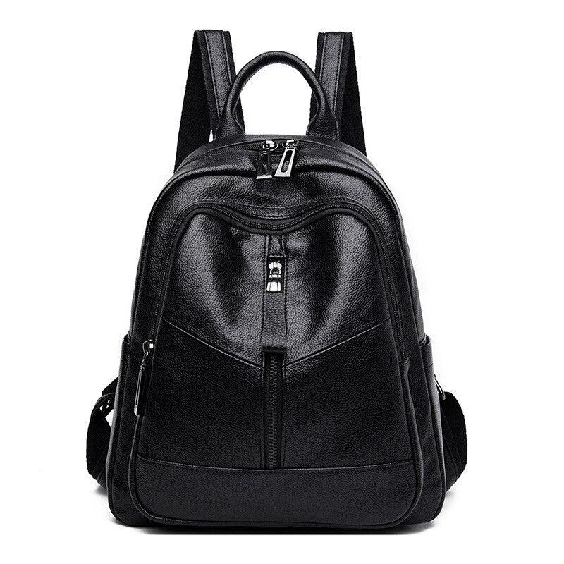 Large Women Backpack soft Leather School Bags For Girls Travel n07 - www.eufashionbags.com