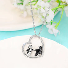 画像をギャラリービューアに読み込む, Penguin Pendant Necklace for Women Delicate Birthday Day Gift Love Necklace Wedding Party Jewelry