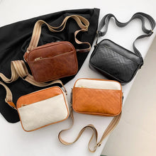 画像をギャラリービューアに読み込む, Simple Square Pu Leather Women&#39;s Shoulder Bag Vintage Casual Female Handbags Purse Crossbody Bag