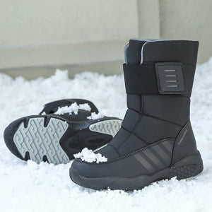 Women Winter Boots Waterproof Mid-Calf Snow Boots Warm Plush Platform Shoes