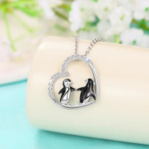 Penguin Pendant Necklace for Women Delicate Birthday Day Gift Love Necklace Wedding Party Jewelry
