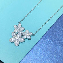画像をギャラリービューアに読み込む, 3Pcs Flowers Design Pendant Necklace New for Women Aesthetic Bridal Wedding Neck Accessories Fancy Gift Statement Jewelry