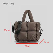 Load image into Gallery viewer, Large Winter Tote Padded Handbags Luxury Women Shoulder Bags Down Cotton Purse z51
