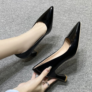 High Heels Shoes Women Fashion Pointed Toe Office Party Work Dress Pumps Big Size 34-43