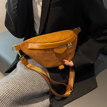 Laden Sie das Bild in den Galerie-Viewer, Fashion Women&#39;s Bag Corduroy Waist Belt Shoulder Bags Chest Bag q61