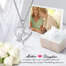 画像をギャラリービューアに読み込む, Shiny Cubic Zirconia Delicate Heart Pendant Necklace for Women hn02 - www.eufashionbags.com
