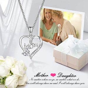 Shiny Cubic Zirconia Delicate Heart Pendant Necklace for Women hn02 - www.eufashionbags.com