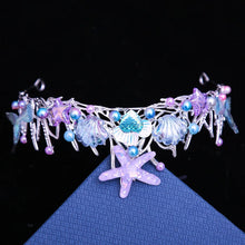Load image into Gallery viewer, Handmade Mermaid Crown Halloween Ocean Style Costume Seashell Starfish Hair Accessories