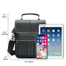 Load image into Gallery viewer, Genuine Leather Men Messenger Crossbody Bags Phone Male Sling Side Pouch Handbag Travel Outdoor 6121