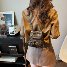 Cargar imagen en el visor de la galería, Retro Mini Back Pack PU Leather Backpack Women Shoulder Bags for Teenagers Girls n356