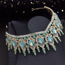 Laden Sie das Bild in den Galerie-Viewer, Luxury Opal Crystal Wedding Crown Princess Headwear Prom Bridal Headdress Bridal Crown Hair Jewelry Tiaras Accessories