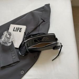Small Cute PU Leather Box Shoulder Bag Handbags and Purses Designer Women 2024 Fashion Solid Color Crossbody Bag