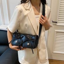 Laden Sie das Bild in den Galerie-Viewer, Green Bow Design Small PU Leather Shoulder Bag for Women 2024 Fashion Sweet Bag
