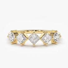 Load image into Gallery viewer, Princess Cut Square Cubic Zircon Rings for Women hr77 - www.eufashionbags.com