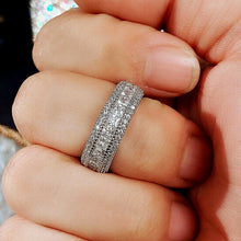 画像をギャラリービューアに読み込む, Princess Cubic Zirconia Promise Rings Women Luxury Trendy Wedding Band Accessories n105