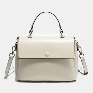 2023 Retro Small Leather Top-handle Bag Women Shoulder Bag Messenger Bag y35 - www.eufashionbags.com