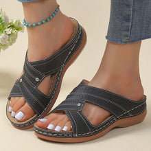 Laden Sie das Bild in den Galerie-Viewer, Women Sandals Low Heels Summer Shoes For Women Summer Sandals Indoor Outdoor Slippers Female 2024 Beach Elegant Zapatos Mujeres