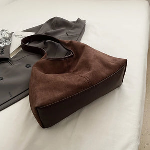 Fashion Nubuck Leather Shoulder Bag for Women Winter Fashion Hobo Bag z50