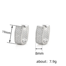 Carica l&#39;immagine nel visualizzatore di Gallery, Fashion Hoop Earrings for Women Versatile Wedding Earrings Daily Wear Jewelry x31
