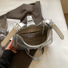 Charger l&#39;image dans la galerie, Belt Design Small PU Leather Shoulder Bag for Women 2024 Y2K Fashion Handbags