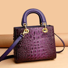 Cargar imagen en el visor de la galería, High Quality Luxury Designer Leather Handbags Shoulder Bag For Women Hand Bag Crocodile Totes Purses