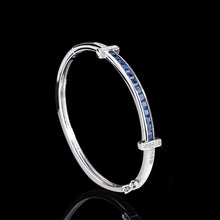 Cargar imagen en el visor de la galería, Charms Red Crystal Bangle Adjustable Ring Luxury Designer Jewelry Bracelet for Men Women Couples