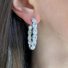 Load image into Gallery viewer, Big Circle Earrings for Women Temperament Ear Hoop Earrings with Cubic Zircon Accessories