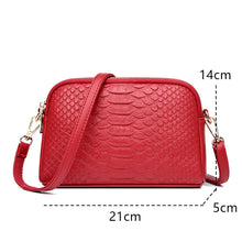 Load image into Gallery viewer, Women Small Crossbody Bag Crocodile Pattern Shoulder Handbag w77