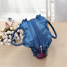 Carica l&#39;immagine nel visualizzatore di Gallery, New Retro Embroidery Silk Bucket Handbags Women Purse Packing Bag w05