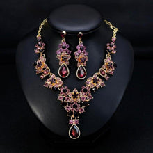Charger l&#39;image dans la galerie, Luxury Crystal Star Rhinestone Bridal Jewelry Sets for Women bj25 - www.eufashionbags.com
