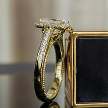 画像をギャラリービューアに読み込む, Women Wedding Rings Square Cubic Zirconia Trendy Engagement Rings Eternity Jewelry