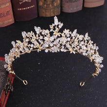 Load image into Gallery viewer, Baroque Crystal Luxury Wedding Crowns Rhinestone Queen Headpiece Hair Accessories l05