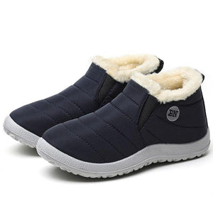 New Winter Women Casual Shoes Waterproof Sneakers With Fur - www.eufashionbags.com