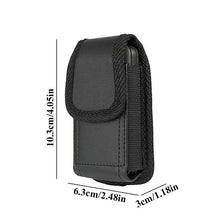 Cargar imagen en el visor de la galería, Solid Black Phone Pouch Fanny Pack Belt Clip Without Carabiner Hanging Waist Bag - www.eufashionbags.com