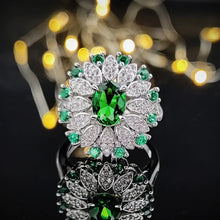 Laden Sie das Bild in den Galerie-Viewer, Luxury Oval Marquise Engagement Open  Ring for Women Anniversary Gift n09