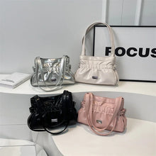画像をギャラリービューアに読み込む, Small Shoulder Bags for Women 2024 Designer Fashion Short Handle Handbags and Purses Solid Color Bag