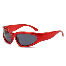 Load image into Gallery viewer, New Sports Punk Sunglasses Women Designer Square Goggle UV400 Colorful Mirror Eyewear - www.eufashionbags.com