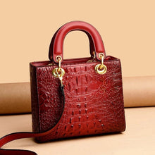 Laden Sie das Bild in den Galerie-Viewer, High Quality Luxury Designer Leather Handbags Shoulder Bag For Women Hand Bag Crocodile Totes Purses