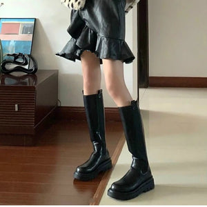 Fashion Woman High Boots Thick Bottom Knight Booties Trendy Non Slip Women's Long Boots