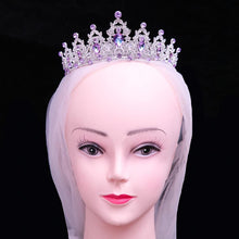 Charger l&#39;image dans la galerie, Purple Crystal Tiara For Women Wedding Crown Hair Dress Accessories Jewelry bc19 - www.eufashionbags.com